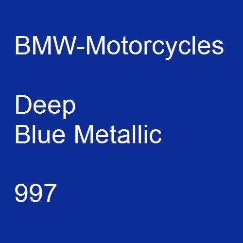 BMW-Motorcycles, Deep Blue Metallic, 997.